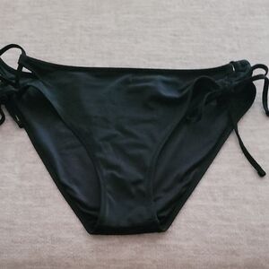Shade & Shore Black Bikini Bottom Adjustable Ties